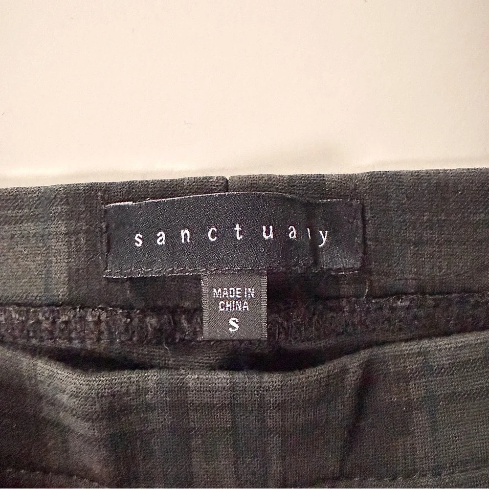 ANTHRO x SANCTUARY 25” waist Grey and Black Plaid Grease Legging pant Size Small - Picture 6 of 14